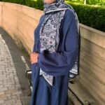 Organik Müslin Oversize (Bol) Büzgülü Elbise Lacivert - Görsel 6